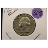 1959-D Washington Silver Quarter