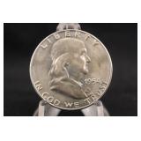 1954-D Franklin Silver Half Dollar