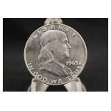 1963-D Franklin Silver Half Dollar