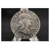 1954-D Franklin Silver Half Dollar