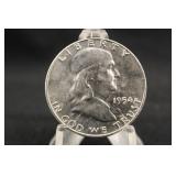 1954-D Franklin Silver Half Dollar