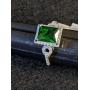 New .925 Sterling Silver Ring Sz 7 Emerald Cut