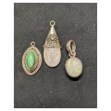 Three Lovely Pendants -Two marked .925