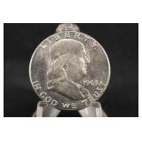 1963-P Uncirculated Franklin Silver Half Dollar
