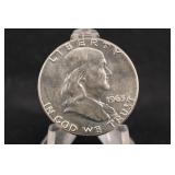 1963-P Uncirculated Franklin Silver Half Dollar