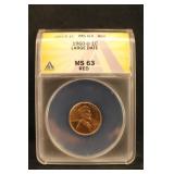 1960-D Large Date MS63 Lincoln Cent