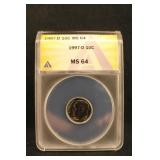 1997-D MS64 Roosevelt Dime