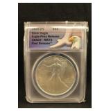2025-P MS70 1oz .999 Silver Eagle "Eagle Privy"