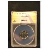 1987-D MS64 Roosevelt Dime