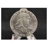1963-P Uncirculated Franklin Silver Half Dollar