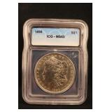 1890 MS63 Morgan Silver Dollar Certified
