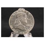 1963-P Uncirculated Franklin Silver Half Dollar