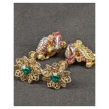 Two Pair Vintage Earrings