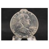 1963-P Uncirculated Franklin Silver Half Dollar