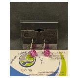 Pink Dice Earrings