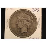 1934-D Peace Silver Dollar