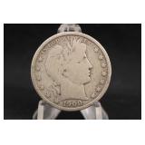 1900-P Barber Silver Half Dollar