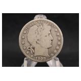 1902-O Barber Silver Half Dollar