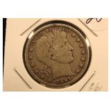 1897-P Barber Silver Half Dollar