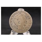 1893-P Barber Silver Half Dollar