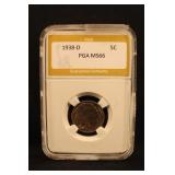 1938-D Certified Buffalo Nickel