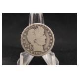 1895-O Barber Silver Quarter