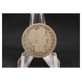 1900-S Barber Silver Quarter
