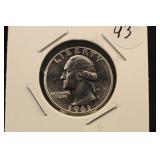 1961-P Uncirculated Washington Silver Quarter