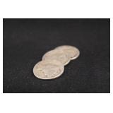 Lot of 3 Mercury Silver Dimes 1926,1927-D,1928