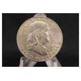 1949-D Uncirculated Franklin Silver Half Dollar