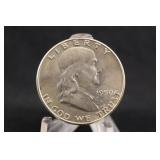 1950-P Uncirculated Franklin Silver Half Dollar