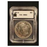1881-S MS63 Morgan Silver Dollar Certified