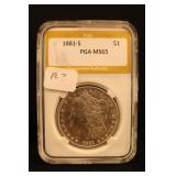 1881-S Certified Morgan Silver Dollar