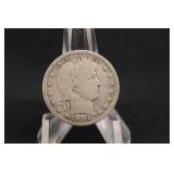 1901-P Barber Silver Quarter