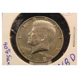 1968-D Kennedy Silver Half Dollar