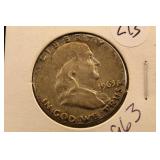 1963 Franklin Silver Half Dollar