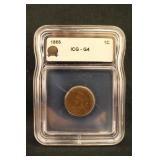 1866 Certified Indian Head Cent