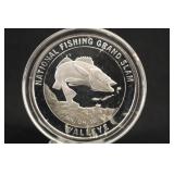 1oz .999 Silver NFGS Walleye Round