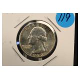 1960-P Uncirculated Washington Silver Quarter