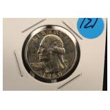 1960-P Uncirculated Washington Silver Quarter