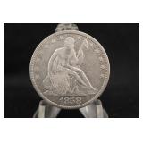 1858 Seated Liberty Silver Half Dollar