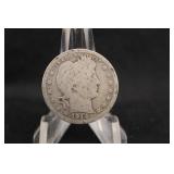 1914-P Barber Silver Quarter
