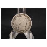 1899-P Barber Silver Quarter