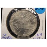 1972-J  Germany Silver 10 Mark