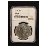 1898-P MS63 Morgan Silver Dollar NGC Certified
