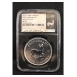 2017 SP70 South African Krugerrand 1oz .999 Silver