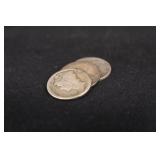 Lot of 3 1918 P,D,S, Mercury Silver Dimes
