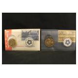 Lot of 2 Bicentennial First Day Cover Medals