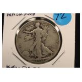1938-D Walking Liberty Silver Half Dollar Key Date