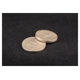 Lot of 2 1945-S Philippines 5 Cent Coins